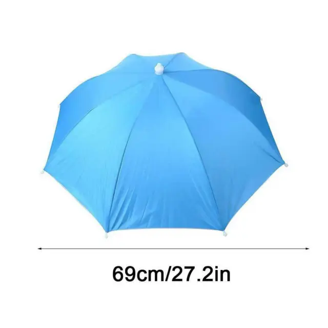 Suns Umbrella Hats Outdoor Rain Folding Fishing Camping Cap INV√ 2