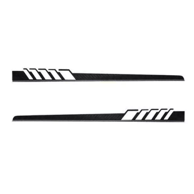 Racing Sports Long Stripe Decals Graphics Car Side Body Vinyl Decal Sticker 2Pcs