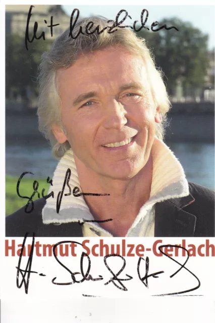 Hartmut SCHULZE-GERLACH - dt. Sänger, Original-Autogramm!