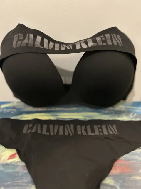 Calvin Klein Underwear Seductive Lift Bra Black Women's Size 34DD