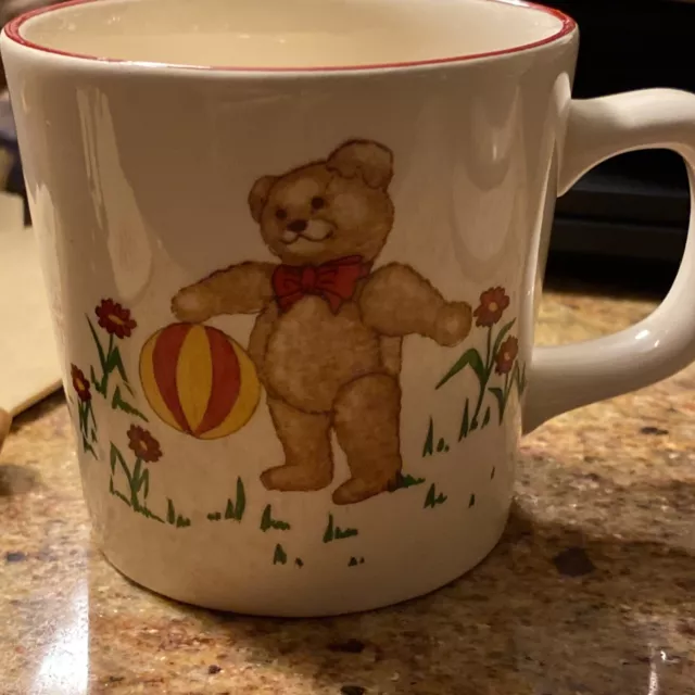 Mason's Ironstone Teddy Bears Mug 1984 Vintage. Child Coffee Tea