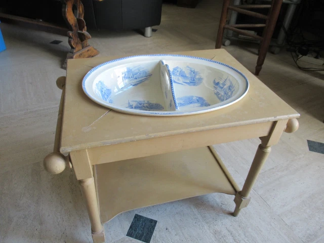 Ancien jouet en tôle |Table de toilette poupée | Jouet ancien