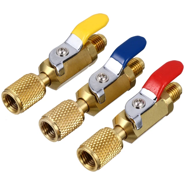 3 Pcs Vannes À Bille Compactes Adaptateur De Pompe À Vide Soupape Par
