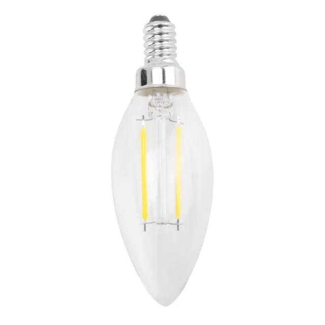 3X(Filament De Flamme De Bougie  E12 Cob Ajustable Ampoule Lampe T4V3)