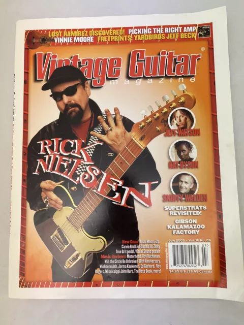 Vintage Guitar Magazine July 2002 Rick Nielsen Gibson’s Early Kalamazoo Factory Vintage Guitar Magazine July 2002 Rick Nielsen Gibson’s Early Kalamazoo Factory
