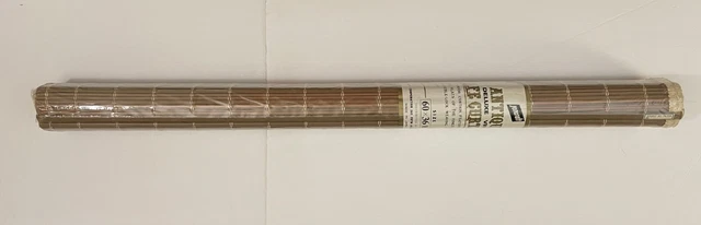 Sealed Mid Century JENCRAFT Vinyl Cafe Curtains "Antique Mist" 60" x 36"