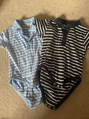Jojo Maman Bebe Boys Body Suit Polo T Shirt Bundle 3-6 Months
