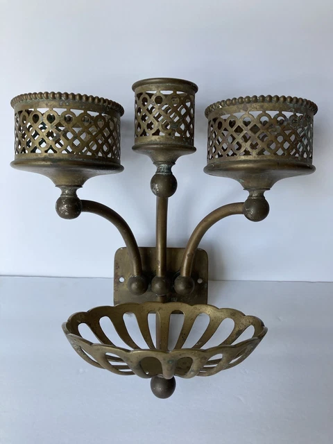 antique bathroom soap cup tumbler holder | brasscrafters vtg bath deco victorian
