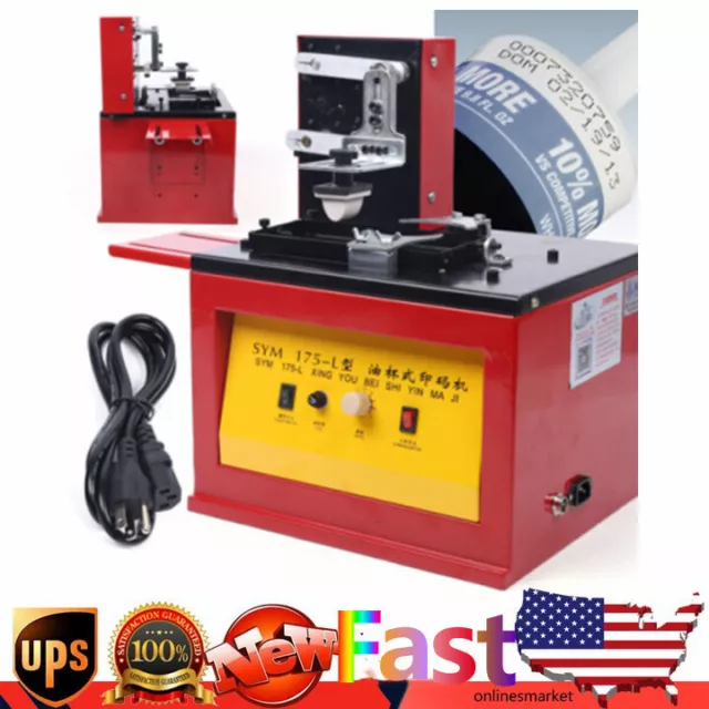 Automatic Pad Printer Barcode Electric Indirect Gravure Printing Machine 110V US