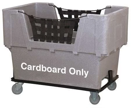 Zoro Select N1017261-Gray-Cardboard Matl Handling Cart,Cardboard Only,Gray