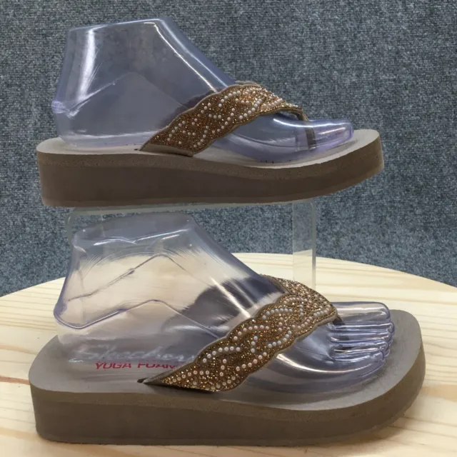SKECHERS WOMEN'S VINYASA Lotus Princess Taupe Wedge Sandals - Size 7/8/9/10  NWB $34.99 - PicClick