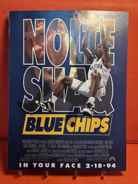 94 Blue Chips Nick Nolte Shaquille O'Neal x4 Book Cover Promo Shaq