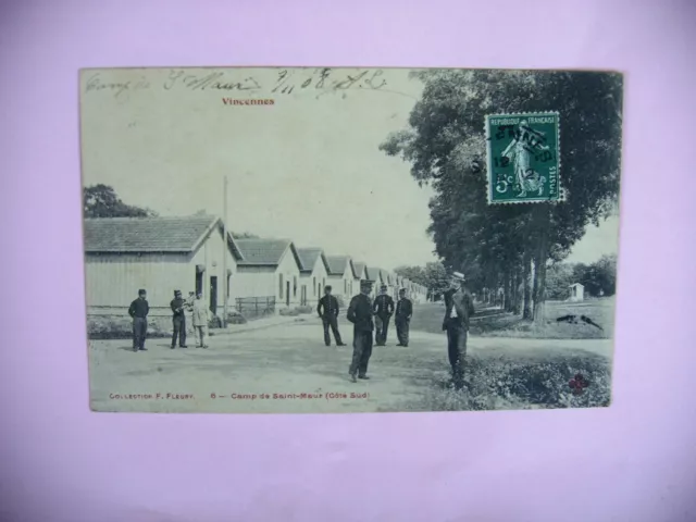 CPA CPA Military War VINCENNES Camp Saint Maur