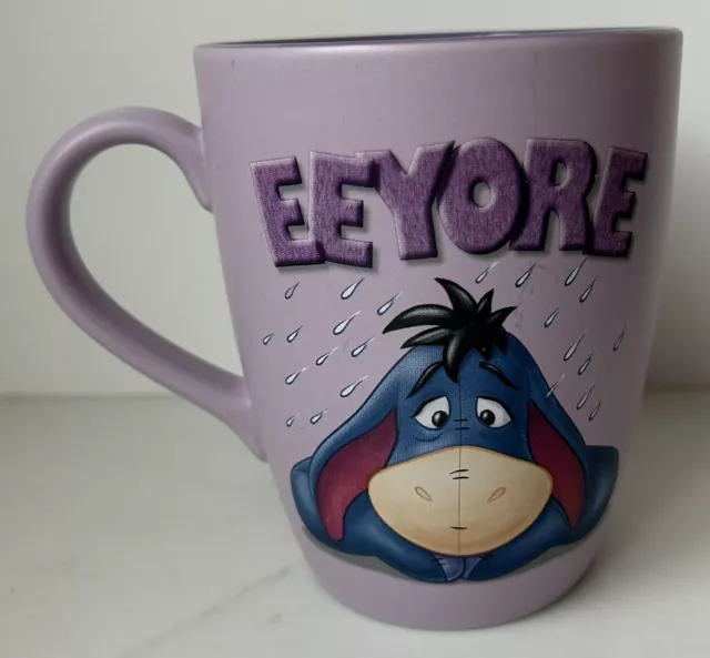 EEYORE Large 18 oz Purple Mug Authentic Disney Store Exclusive Original EUC