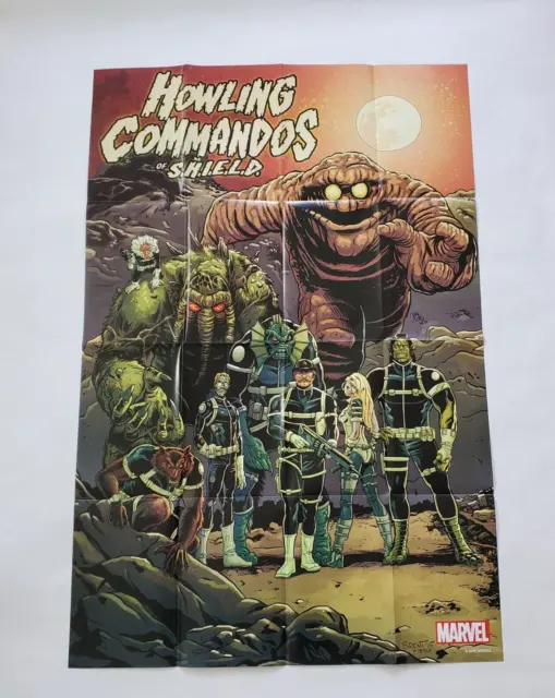 Marvel Comics Howling Commandos SHIELD 2015 Poster Comic Shop Promo 36" x 24"