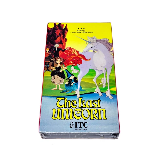 THE LAST UNICORN VHS ITC Rankin Bass Bridges Farrow Lansbury 1988