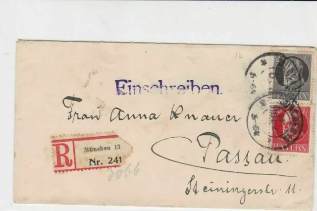 bavaria 1916  stamps cover ref 21315