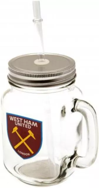 24x West Ham United FC Official Mason Jars - Job Lot Wholesale