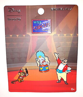 NEW Loungefly Disney Circus DUMBO Timothy Mouse Ringmaster 4 PC Enamel Pin Set