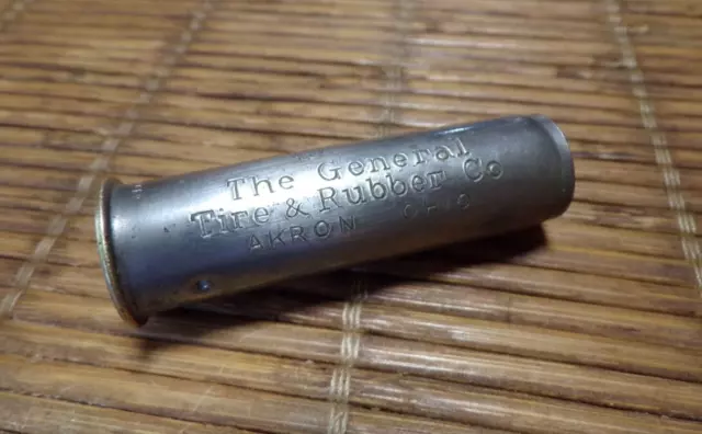 Vintage Schrader Automobile Tire Pressure Gauge Advertising General Rubber Co.