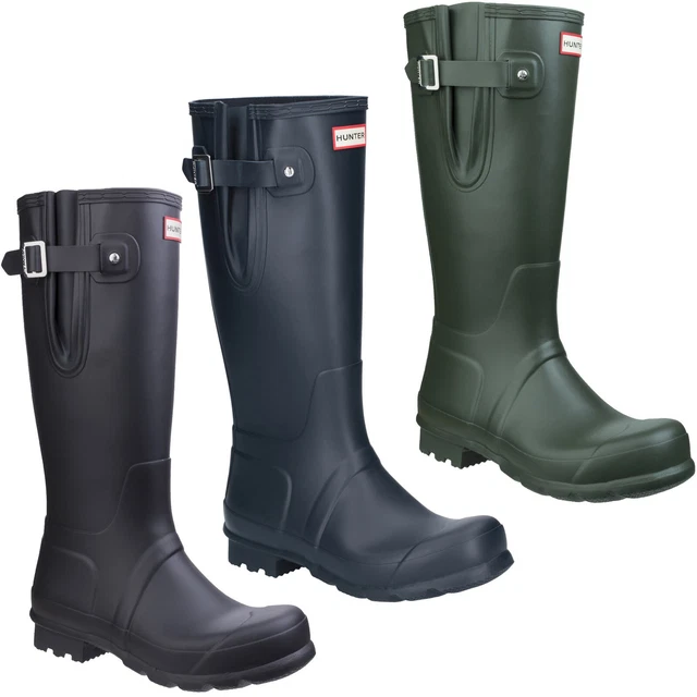 HUNTER ORIGINAL MENS Wellington Boots Side Adjustable Iconic Waterproof Wellies £104.95
