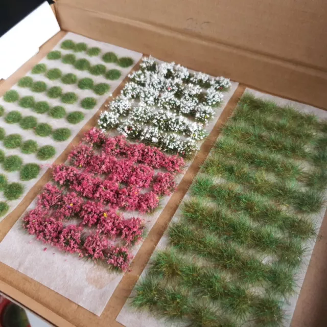 Flower Sticky Grass Tufts War Diorama Model Railway Scenery Basing Dolls House