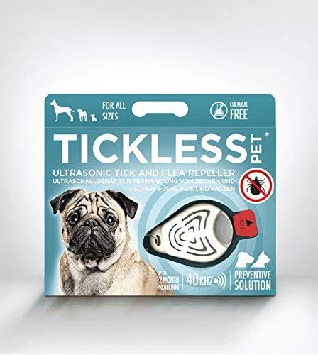 Tickless Pet Repellente ad ultrasuoni Contro zecche e pulci - Beige