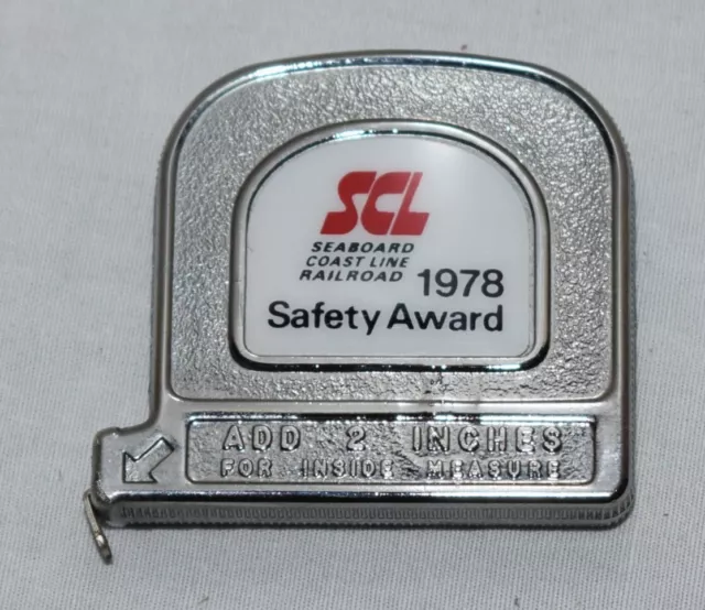Vintage 1978 SCL Seaboard Coast Line Railroad Tape Measure