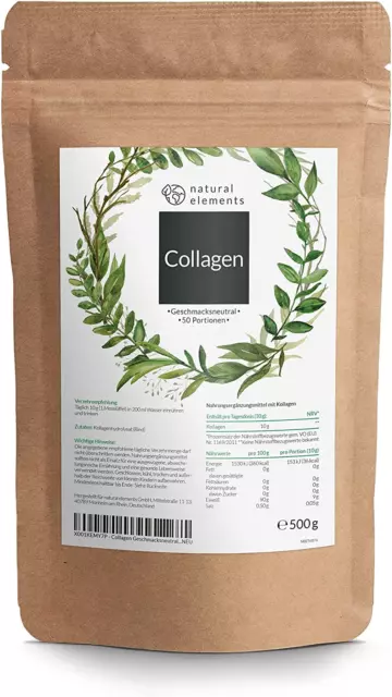 Collagen Pulver Kollagen Hydrolysat Peptid  Geschmacksneutral laborgeprüft