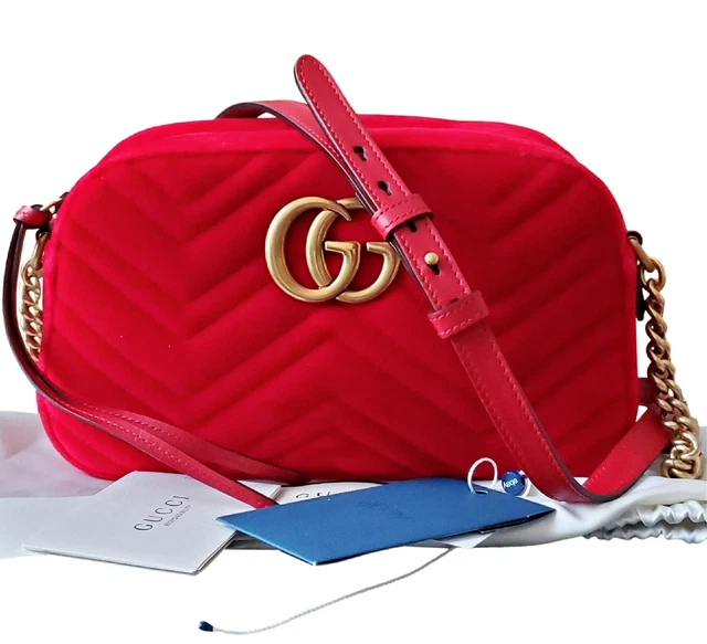 Gucci marmont sales hibiscus red