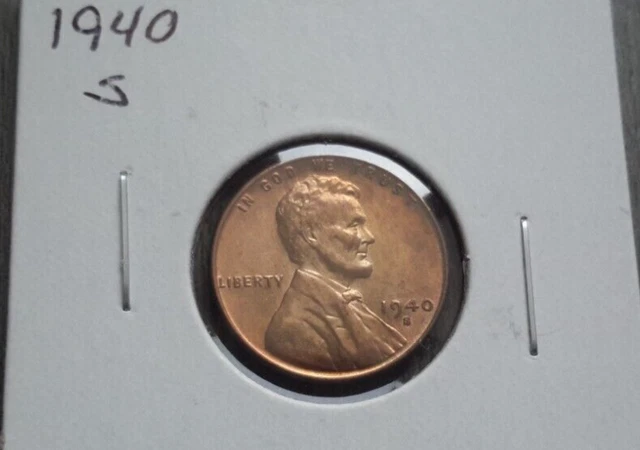 1940-S Lincoln Wheat Cent High Grade BU MS Red