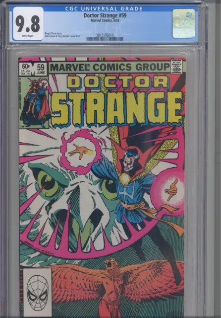 Doctor Strange #59 CGC 9.8 1983 Marvel Terry Austin Cover Art Roger Stern Story