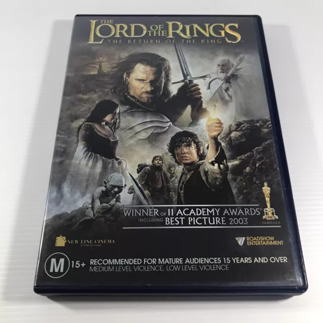 The Lord Of The Rings The Return Of The King DVD Region 4 PAL Movie 2 Disc Set