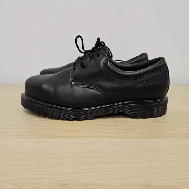 DR MARTENS ROYAL Mail Steel Toe Boots 1460 Size 10 Black Leather