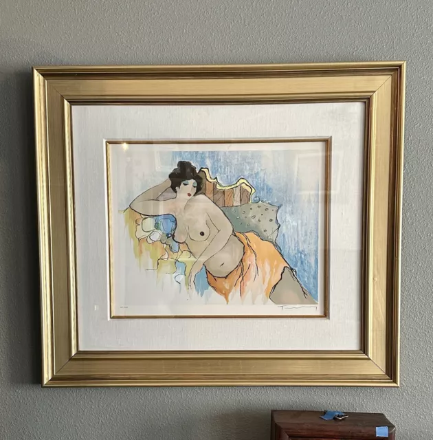 Itzchak Tarkay "Afternoon Allure" Framed Serigraph Signed #364/495