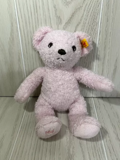 My First Steiff light pink plush teddy bear baby toy small stuffed animal 664717