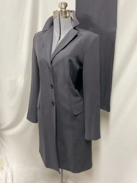 Tahari Pant Suit Size S Gray Pants 28X31 Length Vintage Glamorous Stunning