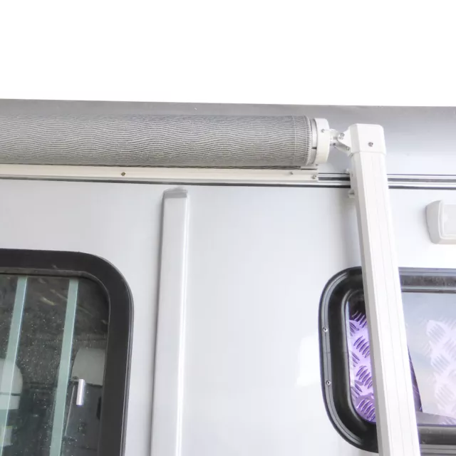 NEW White Awnlux Retractable Roll-Out Caravan Awning 3