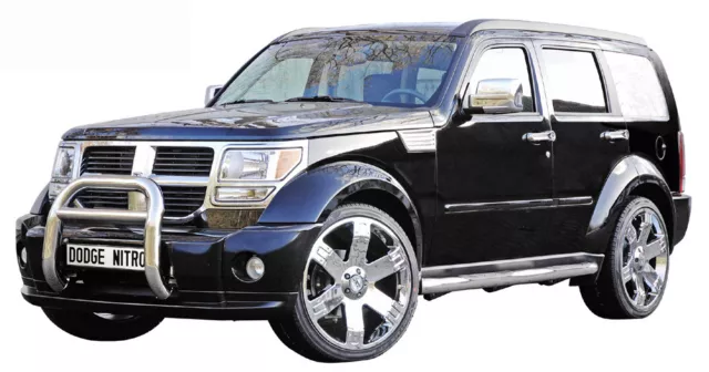 Dodge Nitro + Gutachten Flankenschutz Trittbretter Schwellerrohre mit Tritt