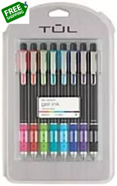 TUL Limited Edition Brights Retractable Gel Pens, Medium Point, 0.7 Mm, Assorted