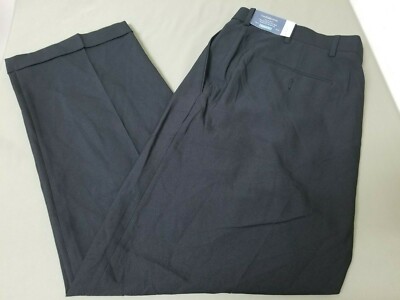 New Mens Croft&Barrow Classic Fit herringbone Pleated Pant.  Retail 55.00