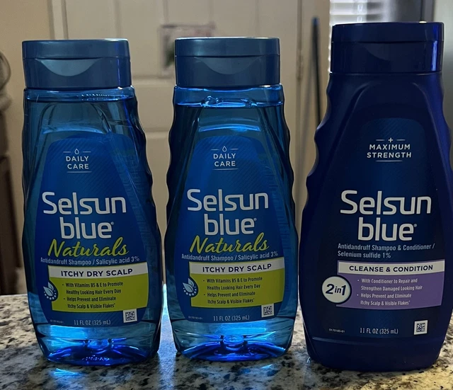 SELSUN BLUE NATURALS Itchy Dry Scalp Antidandruff Shampoo 11 fl. oz