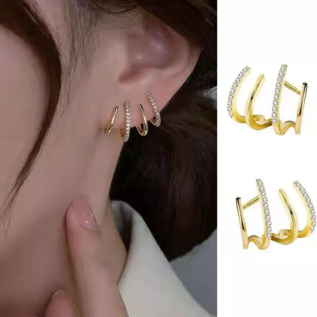 Femme Gothique Oreilles Bijoux Griffes Four-Prong Arrangement Multicouche Patè ,