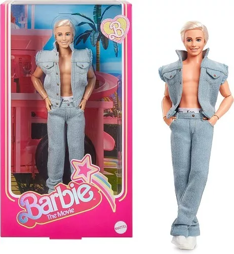 Barbie The Movie Collectible Ken Doll Wearing Black and White