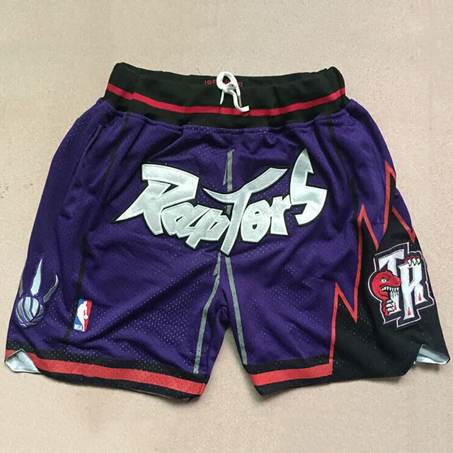 Retro Toronto Raptors Basketball Shorts Stitched City Edition Size:S M L XL 2XL