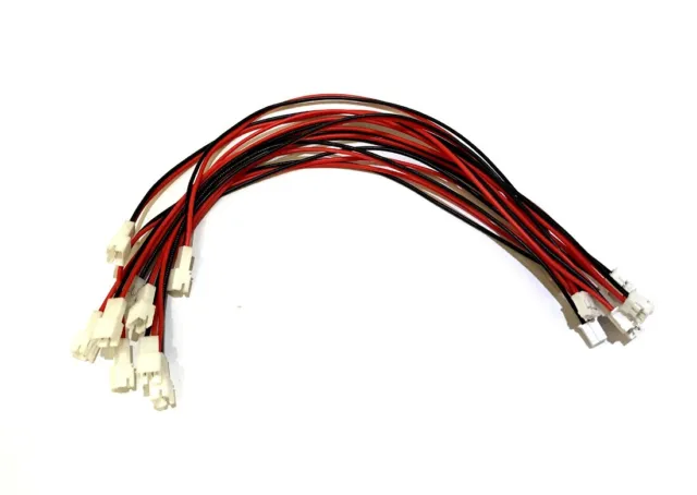 LiPO Battery 3.7v 1s PH 2-pin male to female connector extension wire 20cm x 5
