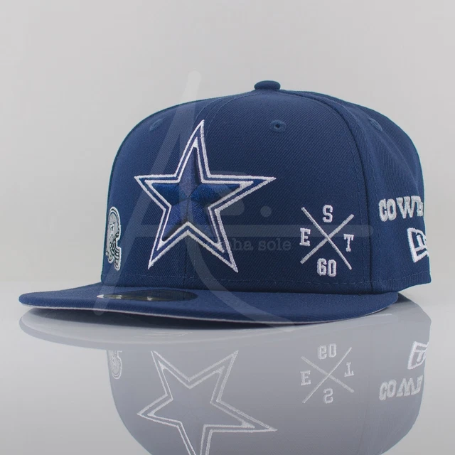 Dallas cowboys official nfl sideline platinum 59fifty 2025 fitted