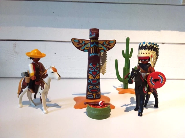 Playmobil Indiens Totem / Western / Cowboy / Nordistes