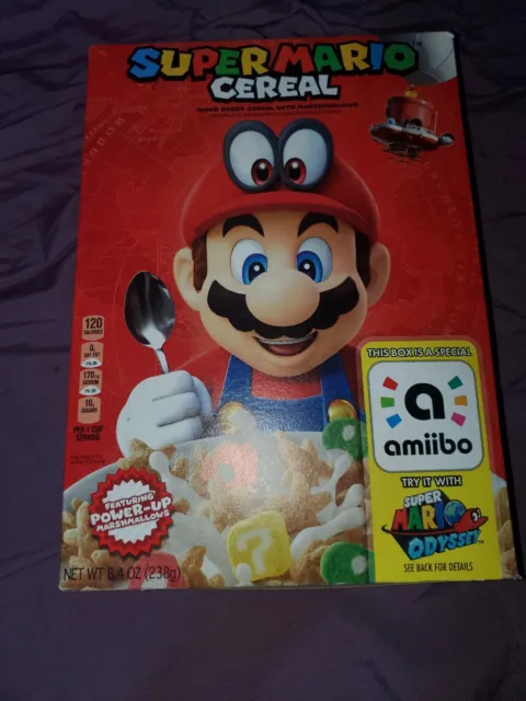 Kellogg's Super Mario Cereal Limited Edition with Amiibo Nintendo (Food expired)