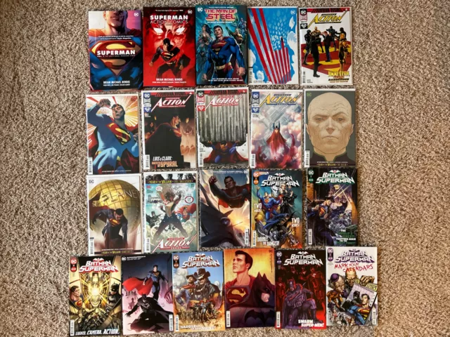 Batman superman 16-22 Action Comics Variant Graphic Novel Lot Vol 1 2 TPB HC DC